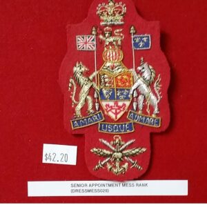 mess kit rank insignia (senior) appointment)