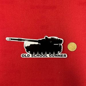 Old school gunner sticker